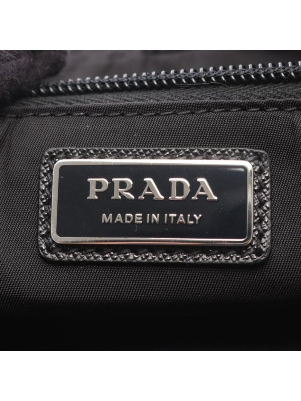Prada Waist Bag Re-Nylon Black Nylon Saffiano Leather - Picture 4 of 4